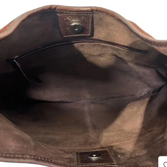 Yves Saint Laurent Brown Suede Mombasa Bag - Picture 4 of 4